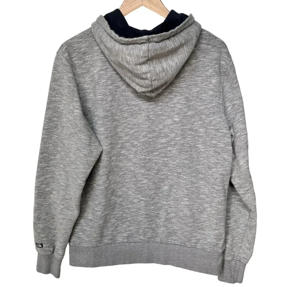 The North Face Men’s Gray Long Sleeve Zip Drawstring Hoodie Sweatshirt. Medium.